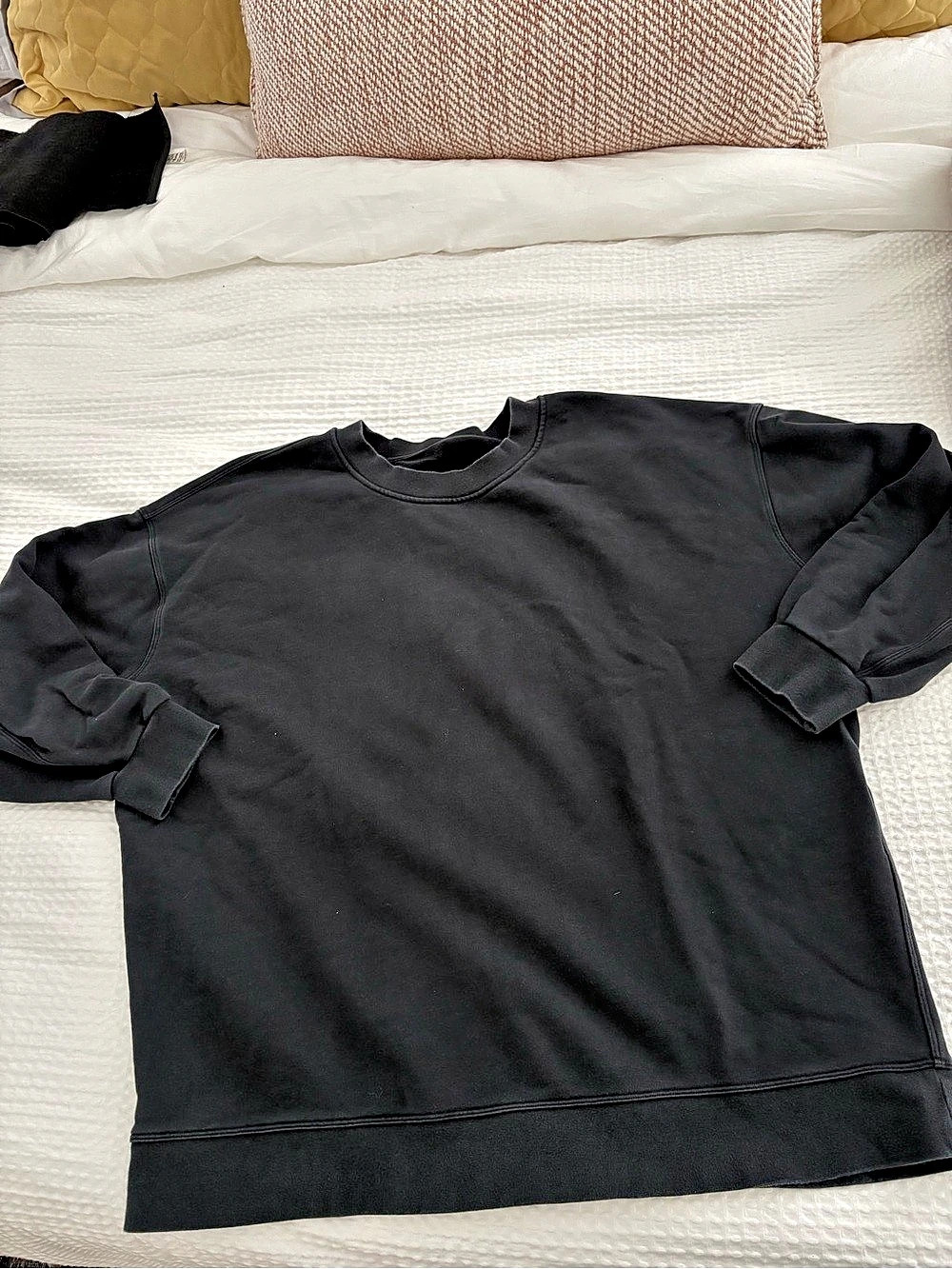Lululemon All Yours Crew Black Long Sleeve Pullover XL